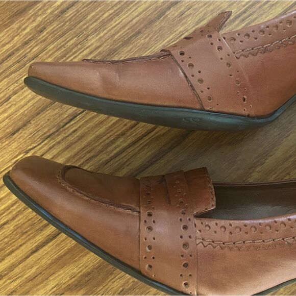 Vintage Franco Sarto - Square Toe Leather Pumps Loafers - size 8 - Picture 10 of 10